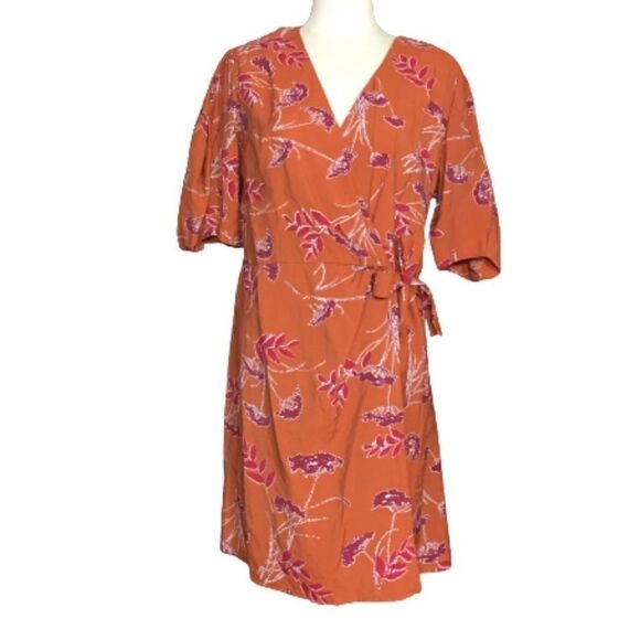 Lumiere Short Sleeve Printed Dress Size Large - Picture 2 of 5